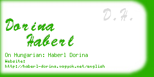 dorina haberl business card